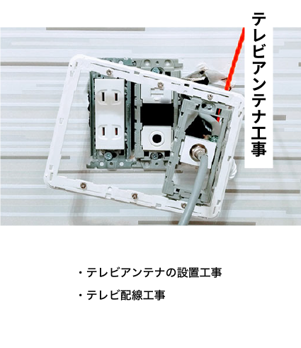 テレビアンテナ工事